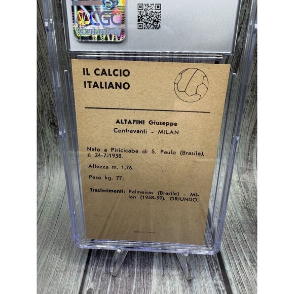 1964-65 S.T.E.F. IL Calcio Italiano Giuseppe Altafini Inter Milan CGC Auth Alter